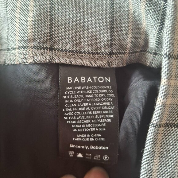 Aritzia Babaton Conan Pants, Size 0, Ankle-Length, Grey, 23.5 - Picture 3 of 8